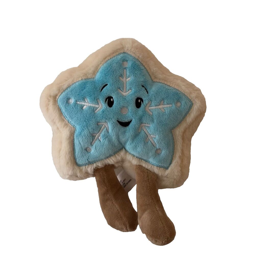 Giggle Scape Snowflake Sugar Cookie Plush Stuffed Toy Blue 7"